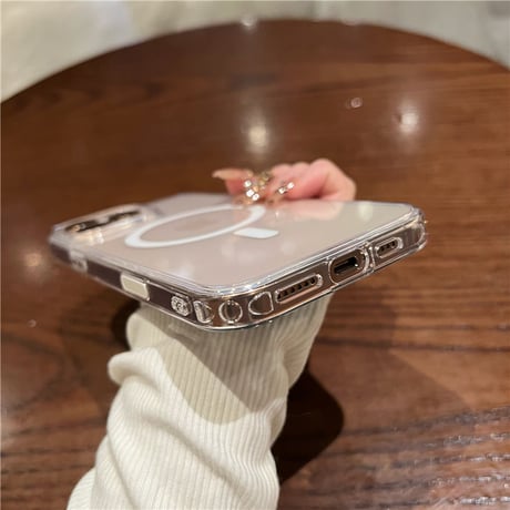 「395」magsafe クリア ケース iphone17/17pro ケース おしゃれ カメラコントロールカバー付き
