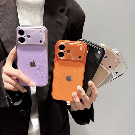 「468」iphoneレザーケース おしゃれ iphone17pro/16 ケース お揃い