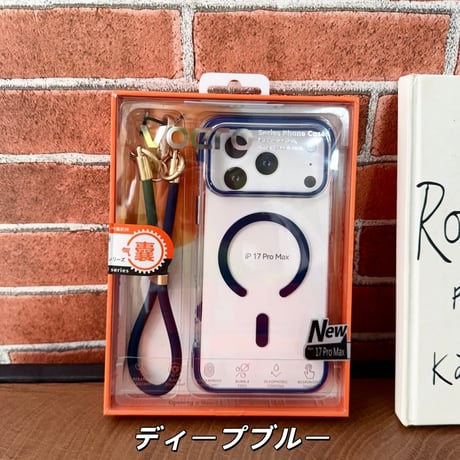 「493」magsafe対応 iphoneケース 衝撃に強い おしゃれ iphone17/16 クリアケース ストラップ付き ラッピング付き