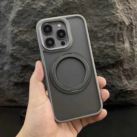 「394」magsafe ケース 放熱 iphone17/17pro/16pro/15pro ケース スタンド付き マット質感