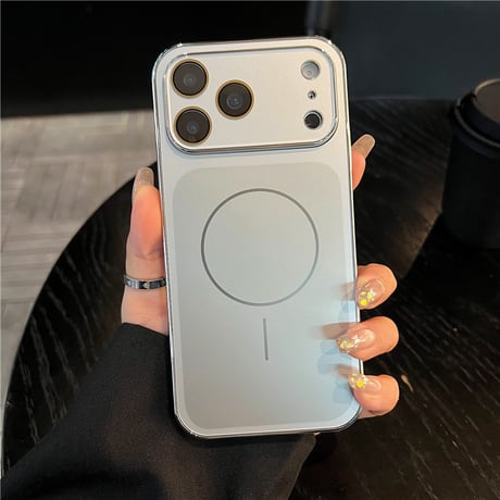 「465」magsafe対応ケース iphone17pro/16proケース シンプル おしゃれ カメラフィルム付き