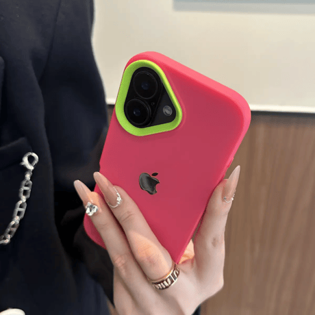 「384」スマホ ケース シリコン iphone16/16pro ケース おしゃれ バイカラー