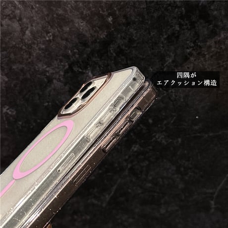 「245」iphone17/17pro magsafe 対応 ケース かわいい iphone16 クリアケース キラキラ