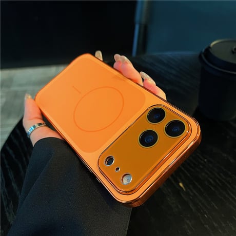 「465」magsafe対応ケース iphone17pro/16proケース シンプル おしゃれ カメラフィルム付き
