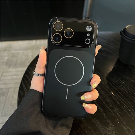 「465」magsafe対応ケース iphone17pro/16proケース シンプル おしゃれ カメラフィルム付き
