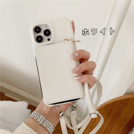「083」iphone15/15pro ケース ショルダー おしゃれ iphone14 ケース 財布 代わり