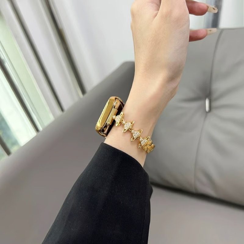 ❤️❤️【新品 未使用】クリスタル♡ブレスレットウォッチ♡ Ember：クリスタルガラスのブレスレットウォッチ LI208 | Sugar