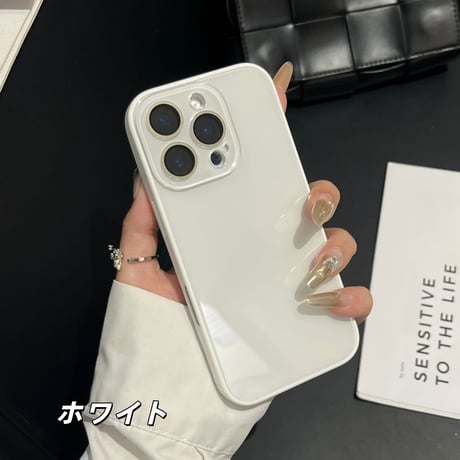 「506」iphoneガラスケース黄ばまない おすすめ iphone17/16/15ケース カメラ保護 夏っぽい