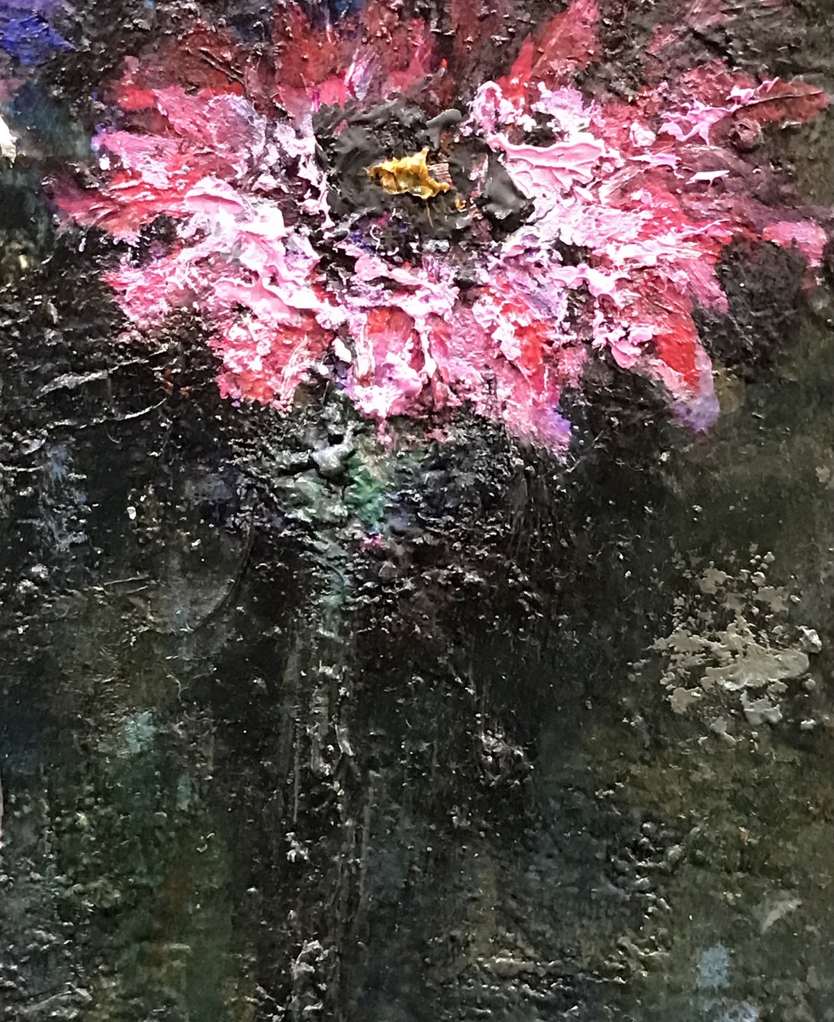 油絵　百日草 百日草 | gallery聖夜