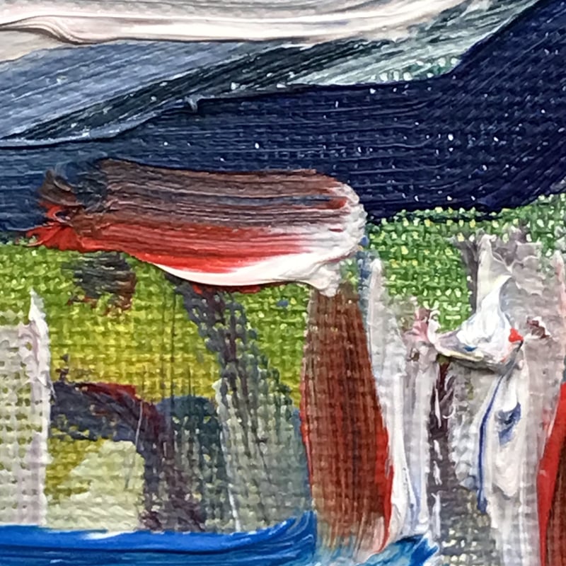 真作】絵画 油彩6号 ベニス ヴェネツィアの水路とゴンドラ 異国