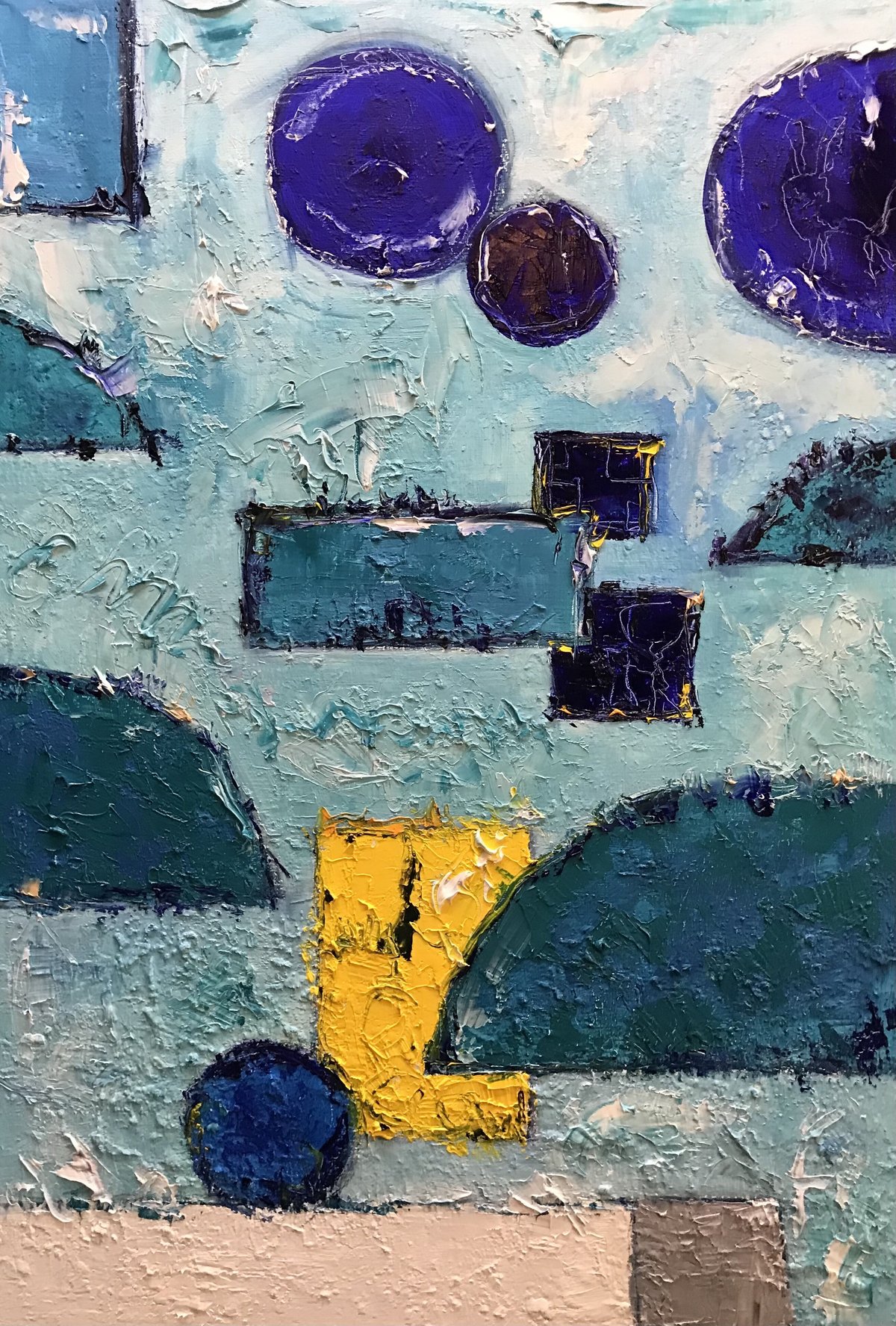 油絵・油彩画『エーゲ海』 岡本 肇 『エーゲ海』 油彩画 - 北海道画廊