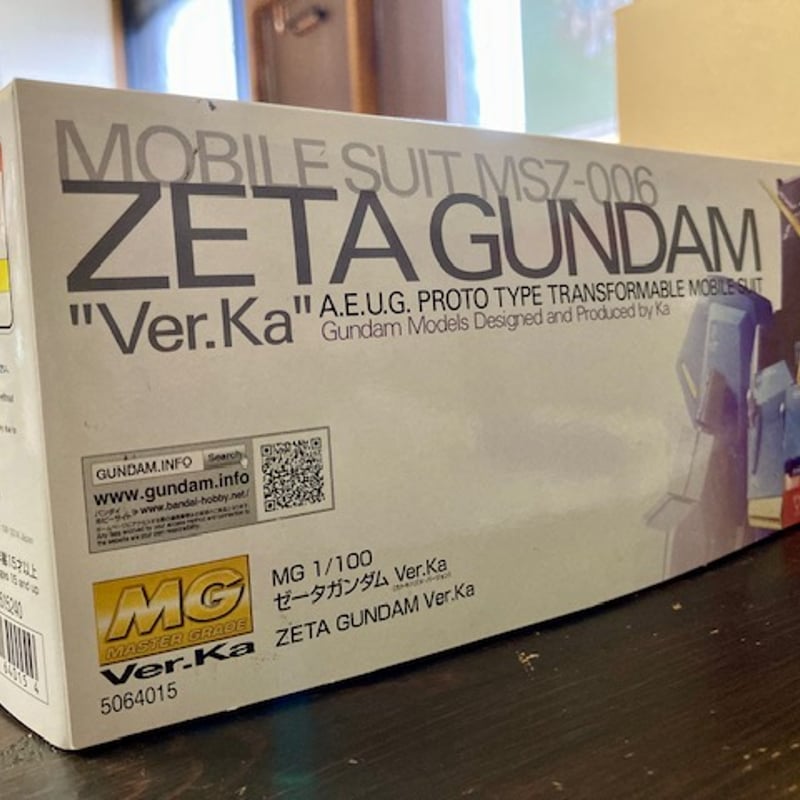 【zerda】 箱のみ 青バンダイ MG 1/100 ゼータガンダムVer.Ka | 美味しい楽しい秘密基地