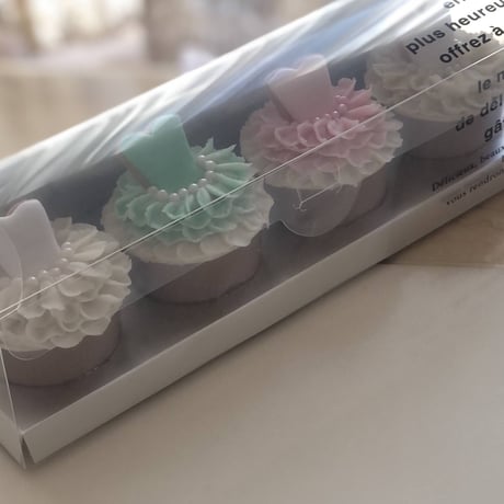 バレエちゅちゅカップケーキ4個入り