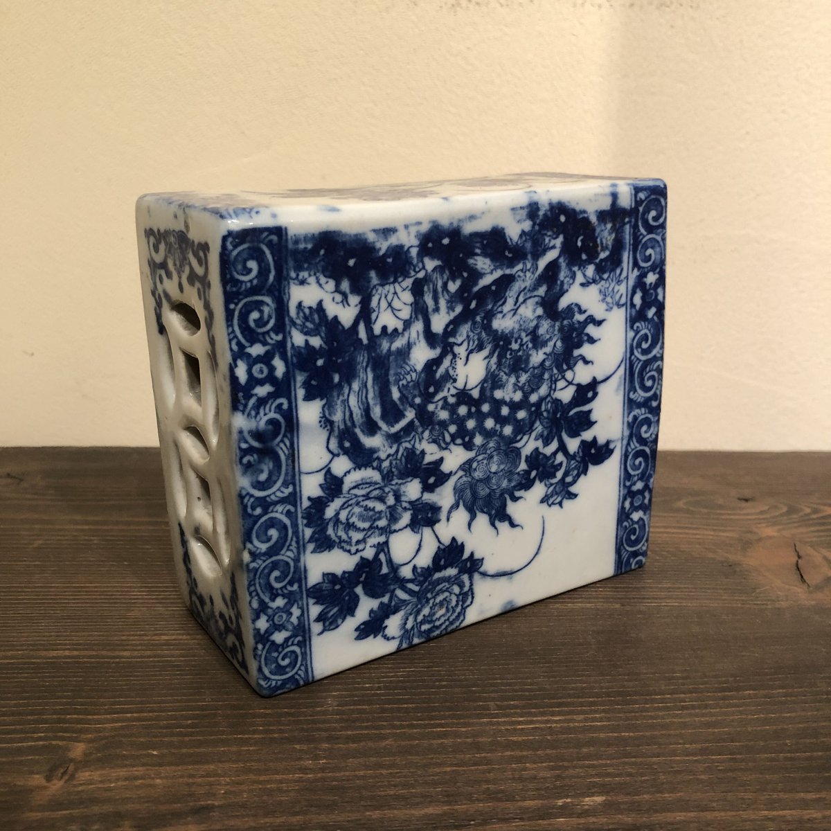 陶器　枕 まくら　タイル/中国 古道具 レトロ 珍品 アンティーク 陶器 枕 まくら タイル/中国 古道具 レトロ 珍品 アンティーク