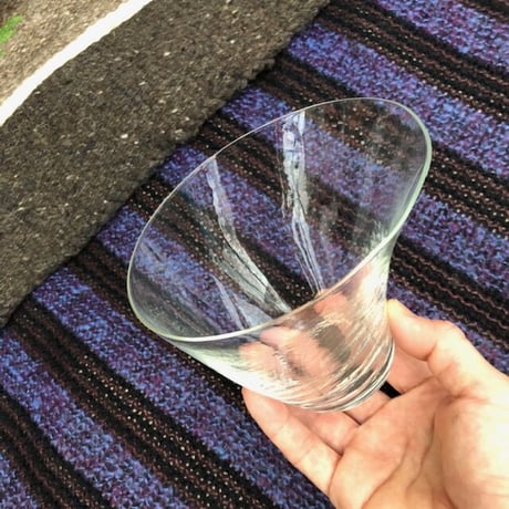小物（ガラス）アシンメトリーのグラス
