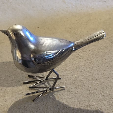 置物｜銀色の鳥