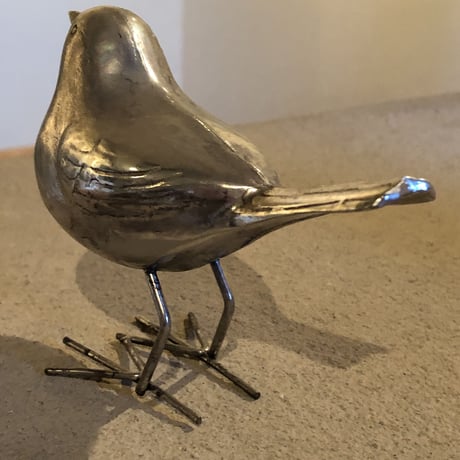 置物｜銀色の鳥