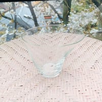小物（ガラス）アシンメトリーのグラス