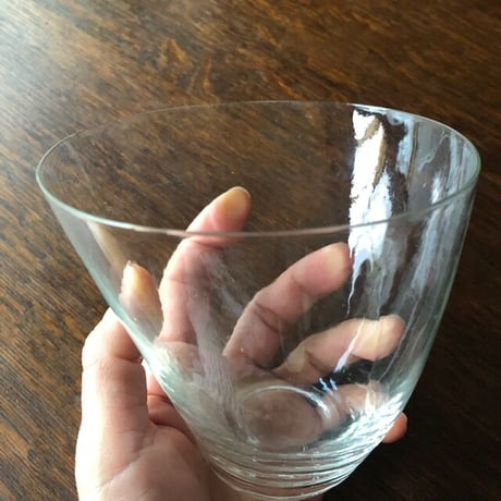 小物（ガラス）アシンメトリーのグラス