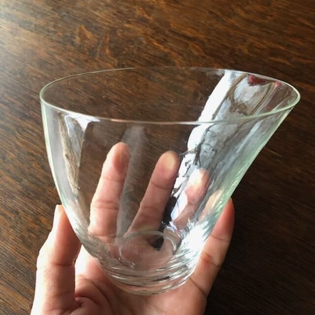 小物（ガラス）アシンメトリーのグラス