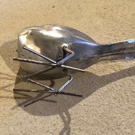 置物｜銀色の鳥