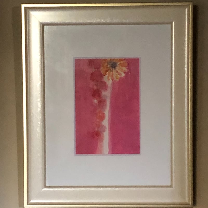 大橋みやこ｜水彩画『in pink』 | 丘のギャラリーComfy
