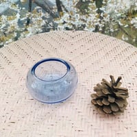 小物（ガラス） 小さなネイビーの器