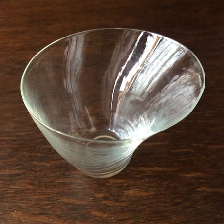 小物（ガラス）アシンメトリーのグラス