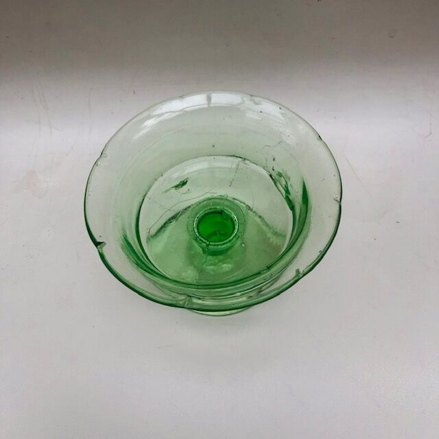 古い　ガラスの　かき氷の器 古道具（ガラス） 緑のかき氷の器 | 丘のギャラリーComfy