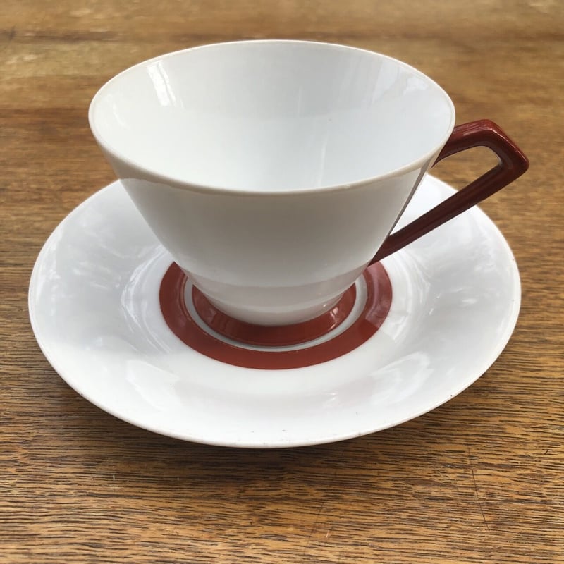 ノリタケ ノリタケ NIPPON TOKI KAISHA ｜赤いラインのカップ＆ソーサー