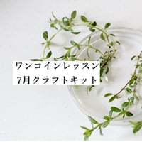 ７月オンラインレッスンクラフトキット