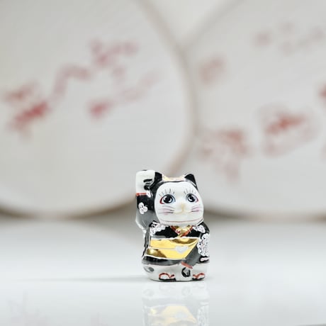 【即納品】MIYABI（雅-みやび-）招き猫／まねきねこ（1体）京都