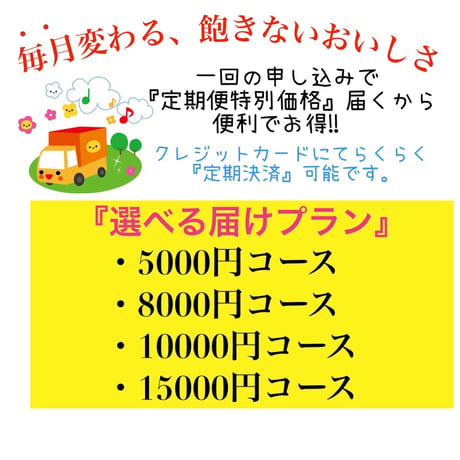 定期便3万円コース