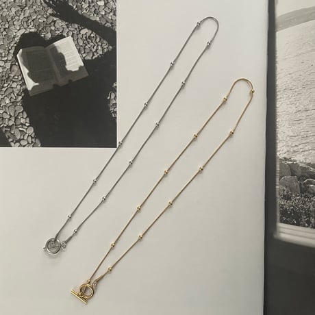 ラインボール2wayネックレス＜ステンレス＞
