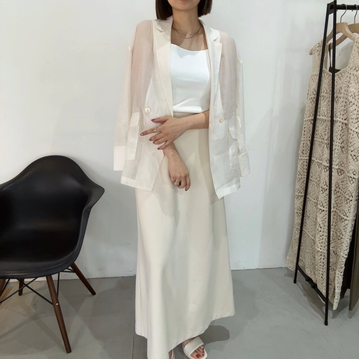styling/ シアージャケット ベージュ シアーテーラードジャケットC［ベージュ］ | CHEELM / チェルム