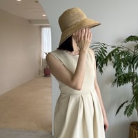 ラフィアサマーハットQ