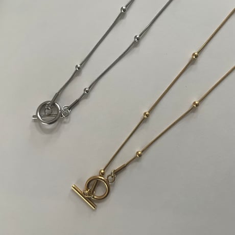 ラインボール2wayネックレス＜ステンレス＞