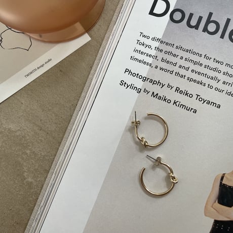 ノットリングピアス