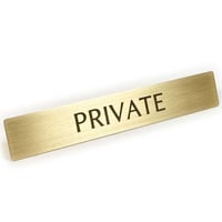 真鍮 ドア サインプレート 「 PRIVATE 」