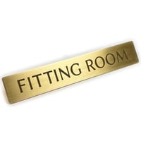 真鍮 ドア サインプレート 「 FITTING ROOM 」