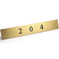 真鍮 ドア サインプレート 「 204 」 部屋番号 ルームナンバー