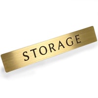 真鍮 ドア サインプレート 「 STORAGE 」
