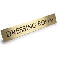 真鍮 ドア サインプレート 「 DRESSING ROOM 」