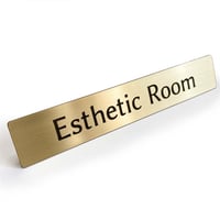 真鍮 ドア サインプレート 「 Esthetic Room 」