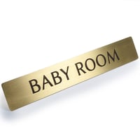 真鍮 ドア サインプレート 「 BABY ROOM 」