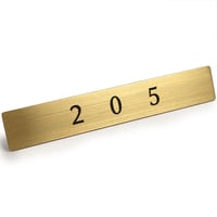 真鍮 ドア サインプレート 「 205 」 部屋番号 ルームナンバー