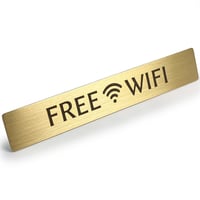 真鍮 ドア サインプレート 「 FREE WIFI 」