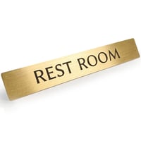 真鍮 ドア サインプレート 「 REST ROOM 」