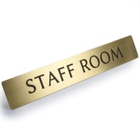 真鍮 ドア サインプレート 「 STAFF ROOM 」