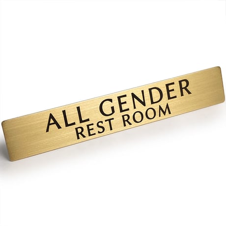 真鍮 ドア サインプレート 「 ALL GENDER REST ROOM 」
